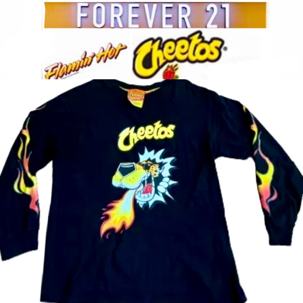 Forever 21 Men's hot cheetos Black T-shirt Size M NWOT